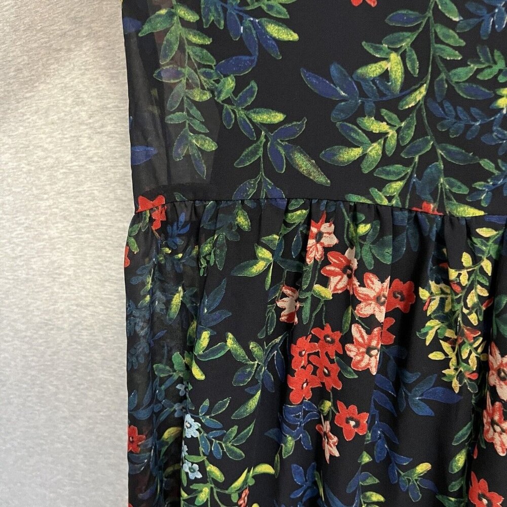 Lauren Ralph Lauren Dress Womens 8 Floral Fairy Sheer Whimsigoth Feminine - Picture 7 of 16